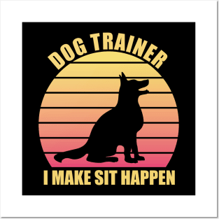 Dog Trainer Retro Vintage Posters and Art